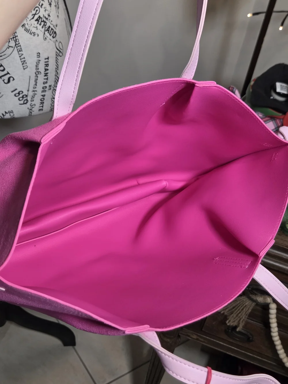 Juicy Couture Pink Suede Tote Bag